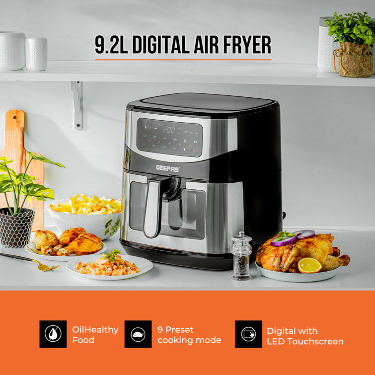 Geepas 9.2 L Digital Air Fryer Wayfair.co.uk